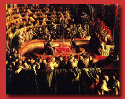 Painting of Galileo's Trial